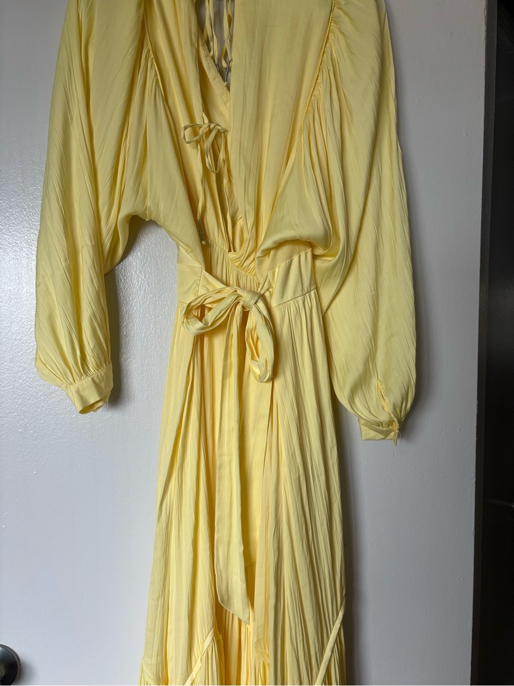 Free People Sunlit Yellow V-Neck Maxi Dress - Picture 7 of 7